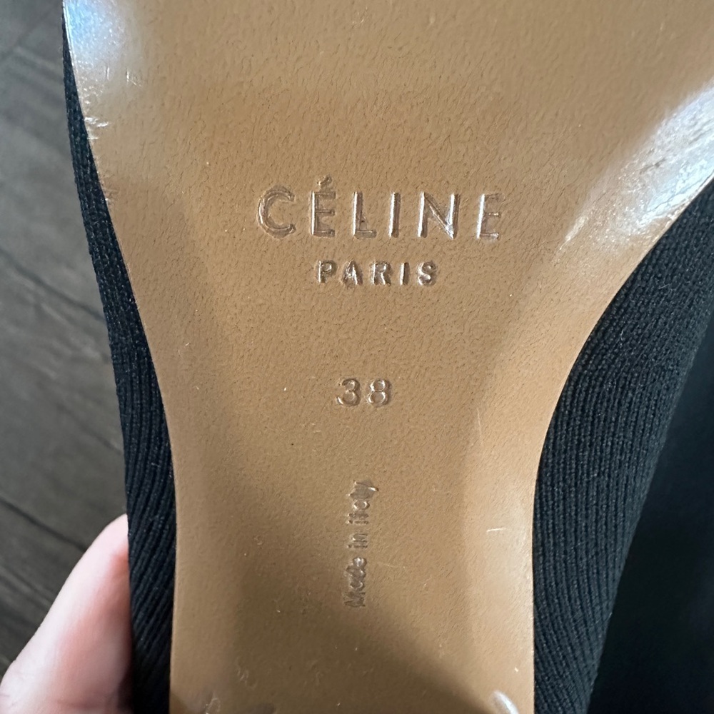 Celine Iconic Ankle Sock Boots (ca 2016) - new, soft ballerina knit - Picture 6 of 15